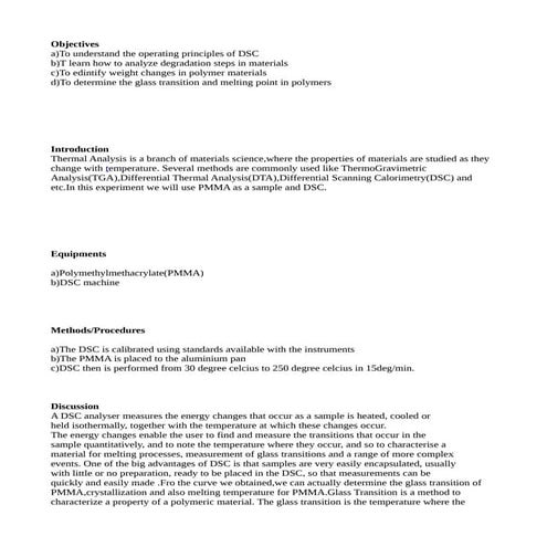 Thermal characterization