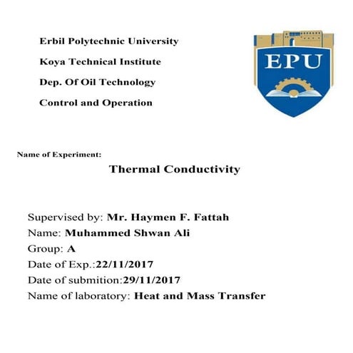 Thermal conductivity shushu