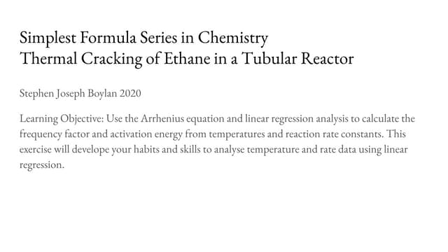 Thermal cracking ethane 01