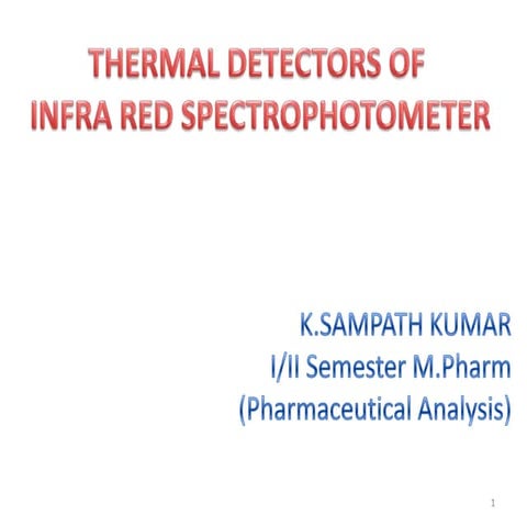 Thermal detectors of ir