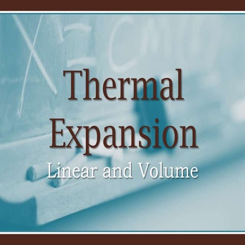 Thermal expansion