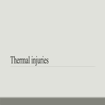 Comprehensive Overview of Thermal Injuries: Causes, Types, and ...