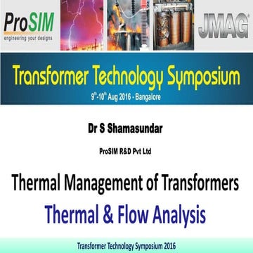 Thermal Management of Transformers