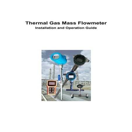 Thermal mass flow meter English manual