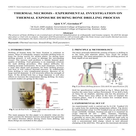 Thermal necrosis   experimental investigation on thermal exposure during bone...