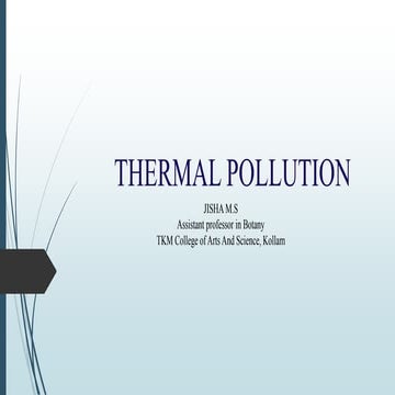 Thermal pollution
