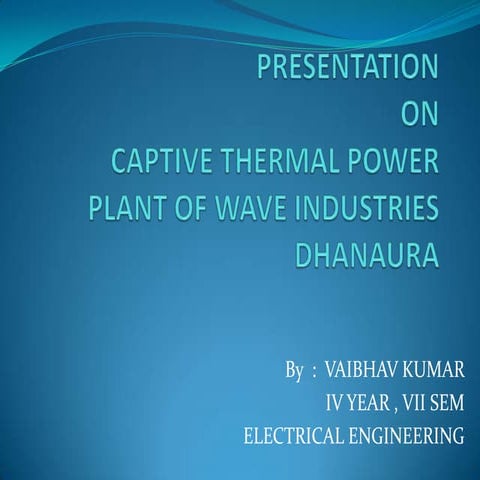 Thermal power plant