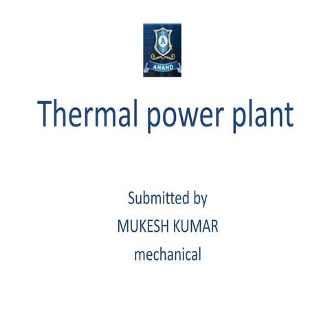  Thermal power plant 