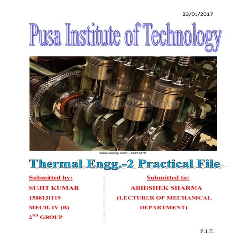 various parts of an i.c. engine pdf