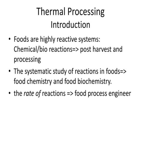 Thermal processing (Proses Termal)
