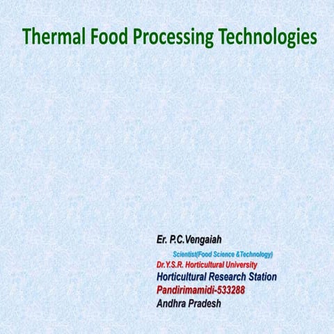 Thermal processing technologies