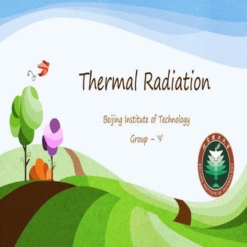 Thermal radiation presentation