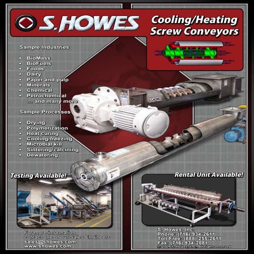 Thermal screw conveyor