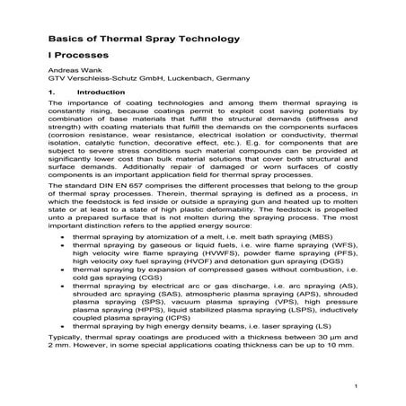 Thermal spray basics_processes