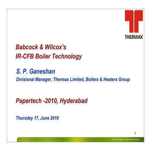 Thermax B & W                    U BEAM TYPE