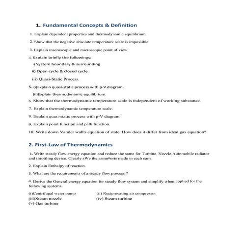 Thermodynamics Assignment | PDF