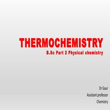 Thermochemistry  