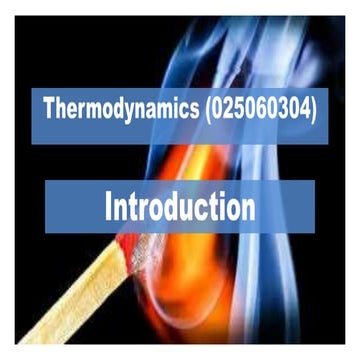 Thermodyamics Introduction of basic application