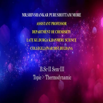 Thermodynamic ppt