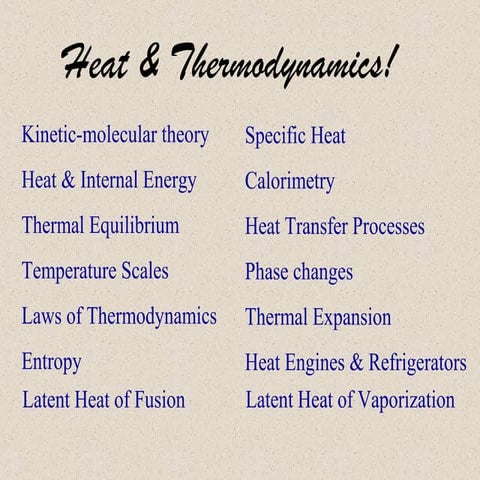 Thermodynamics