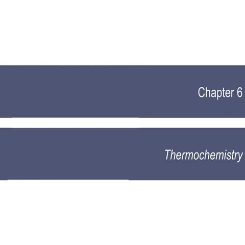 Thermochemistry