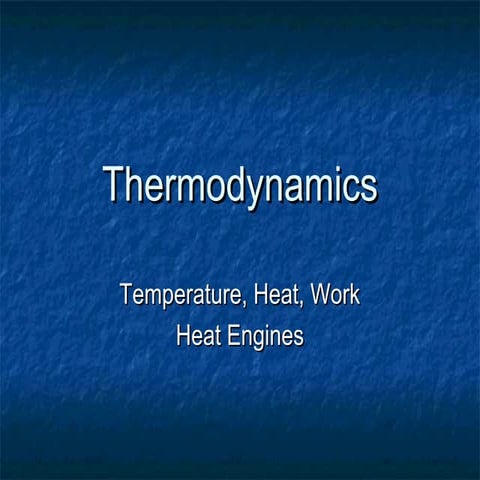 Thermodynamics
