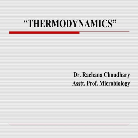 Thermodynamics