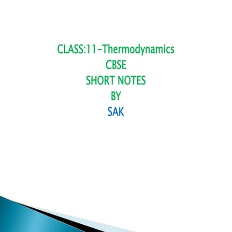 Thermodynamics