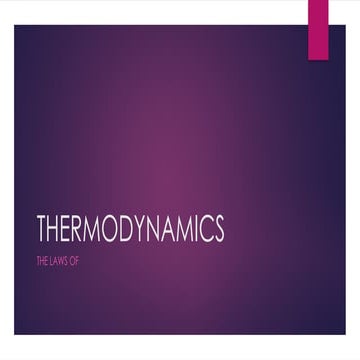 THERMODYNAMICS - the laws (Zeroth, Minus Oneth, First, Second and Third ...