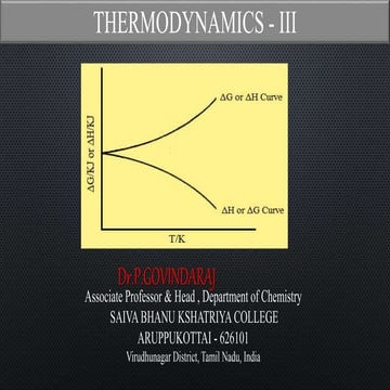 Thermodynamics III