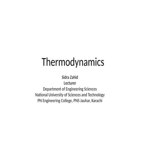 Thermodynamics_ chapter 1 introduction ppt | PPTX