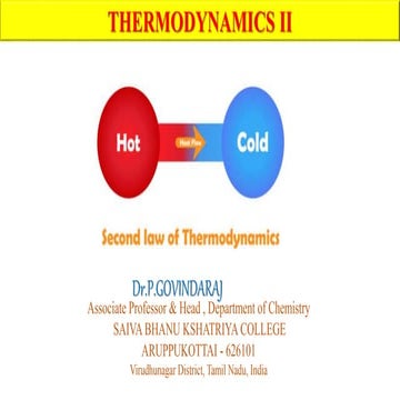 Thermodynamics II