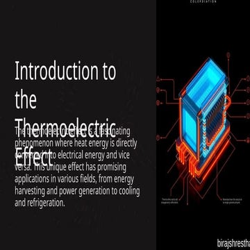 thermoelectriceffect powerpoint presentation