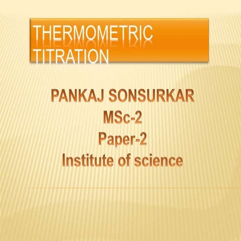 Thermometric titration