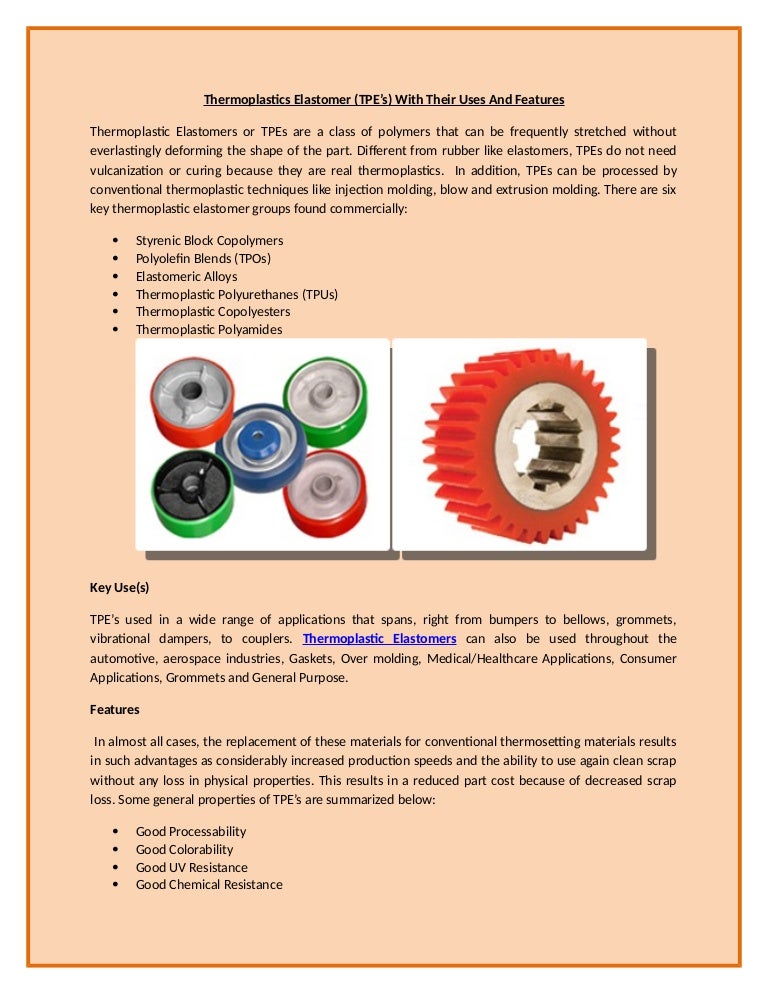 Thermoplastics elastomer tpe_s_with_their_uses_and