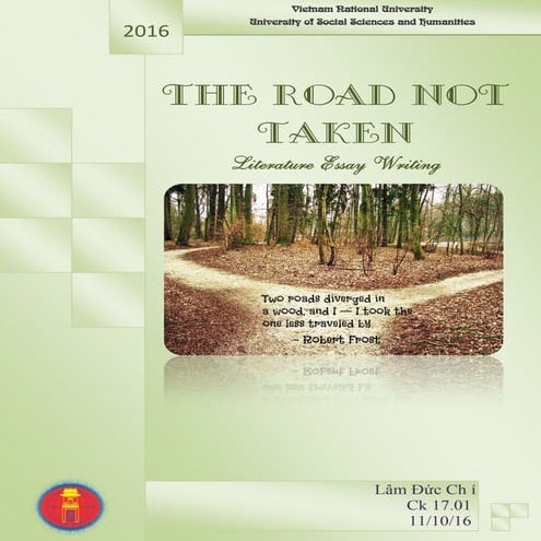 PPT on the road not taken