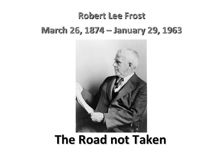 The road Not Taken vocab