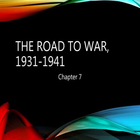 The Road to War, 1931 1941 (revised)