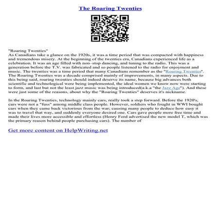 The Roaring Twenties