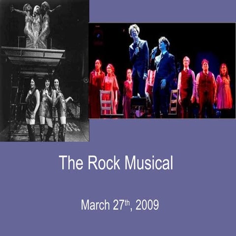 The rock musical