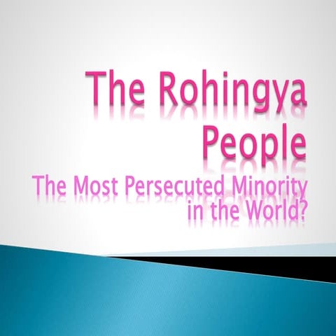 The rohingya people minorities presentation