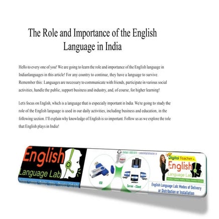 The Role and Importance of the English Language in India.pdf