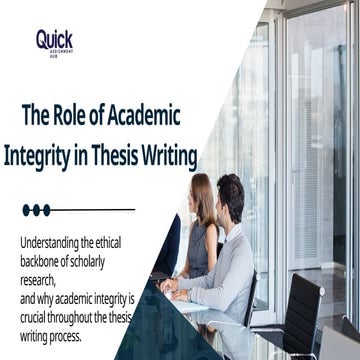 Why Academic Integrity Matters in Thesis Writing