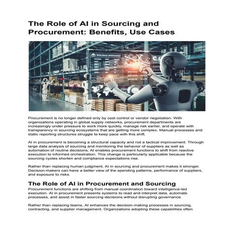 The Role of an AI Agents for Procurement.pdf