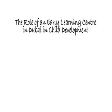 Building the Foundations of Learning: Primary School in Dubai | PDF