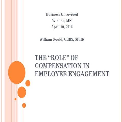 The role of compensation in employee engagement