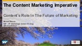 The Role of Content in the Future o...