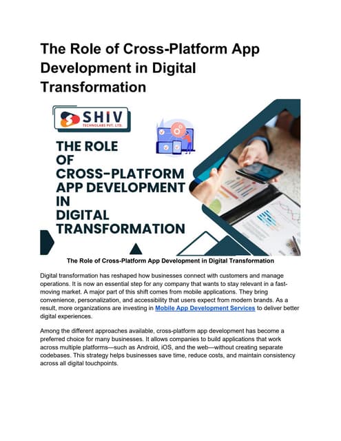 Transforming Business with Cross-Platform Apps