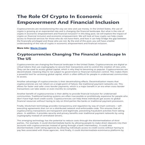 The Role Of Crypto In Economic Empowerment And Financial Inclusion.pdf