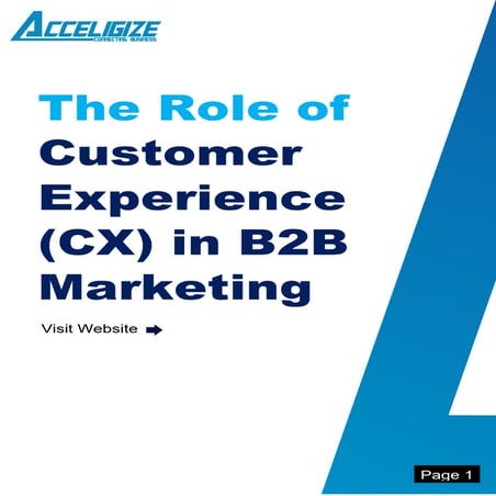 Why CX is the Game-Changer in B2B Marketing